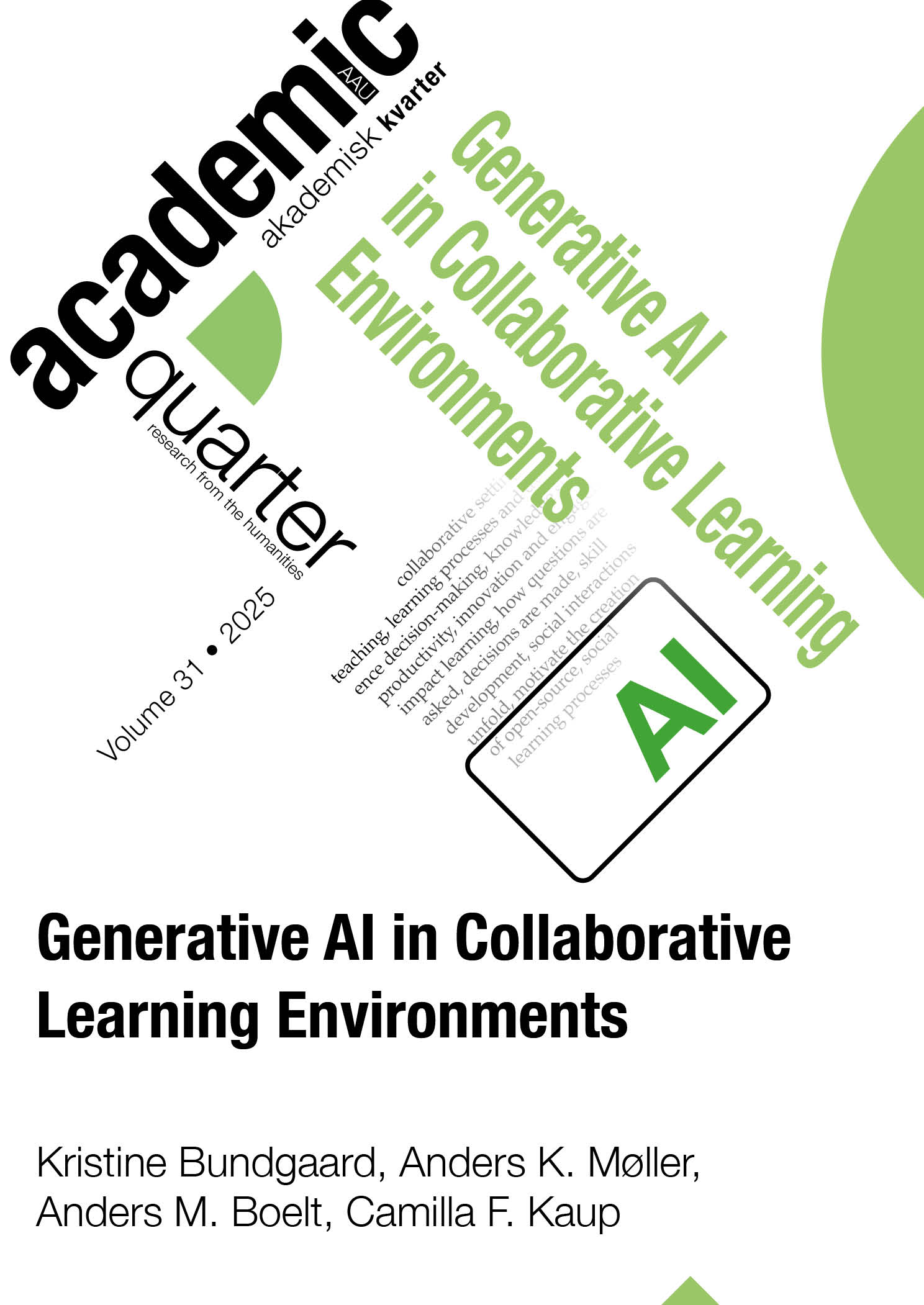 Front page to Generative AI in Collaborative Learning Environments