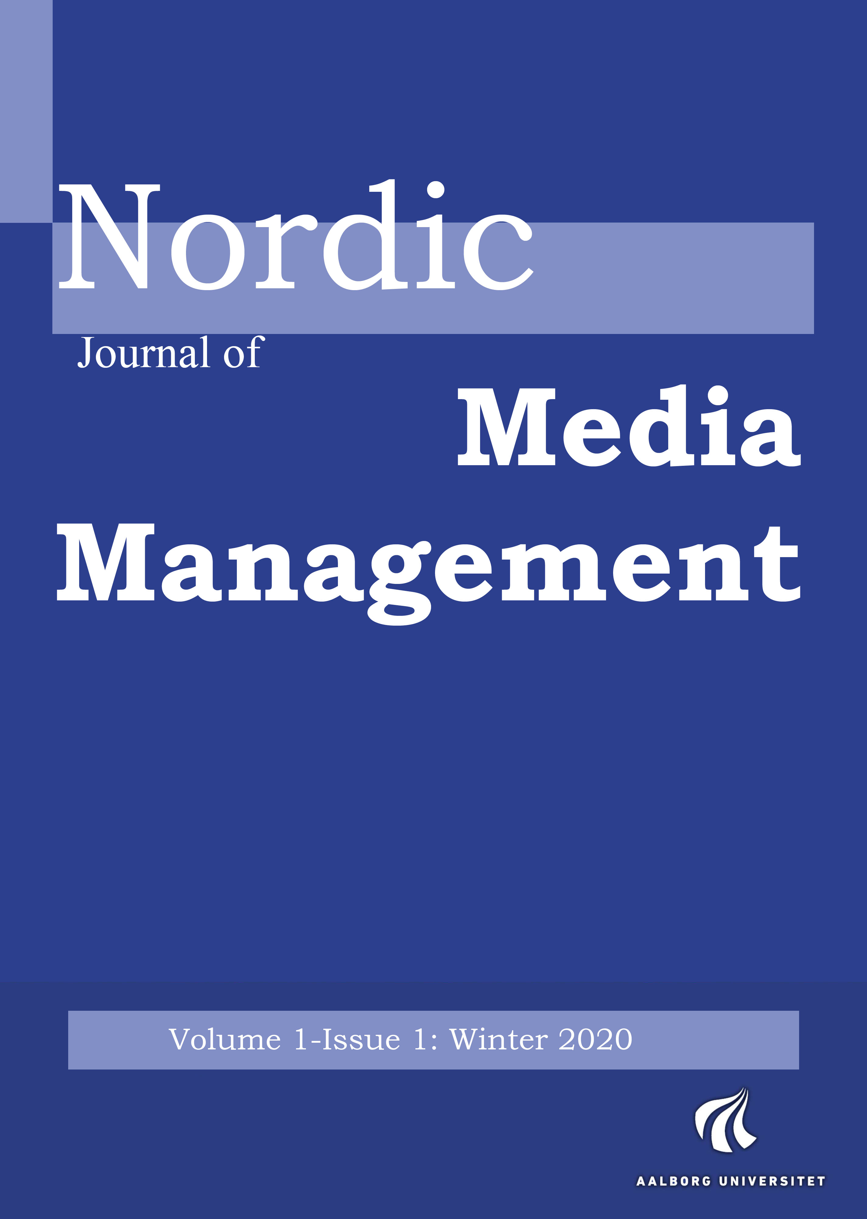 Nordic Journal of Media Management 1(1)